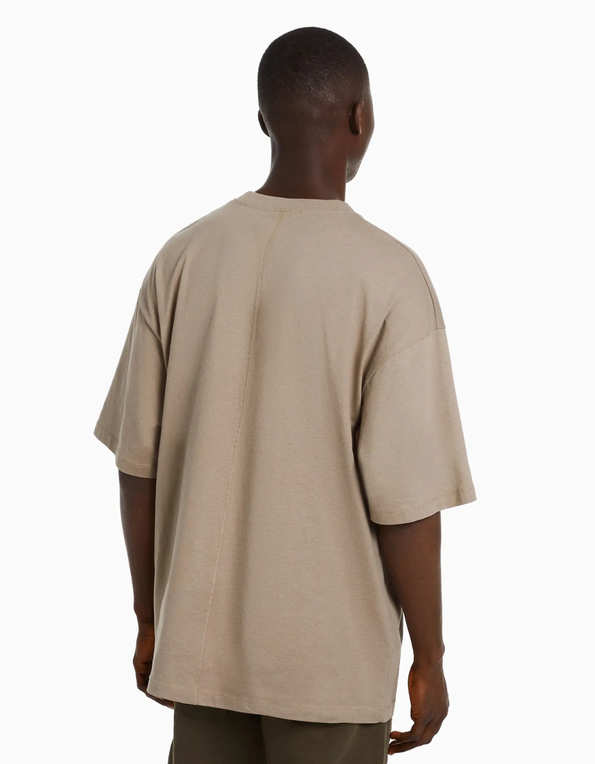 HOMME BERSHKA Vêtements*T-shirt oversize à manches courtes