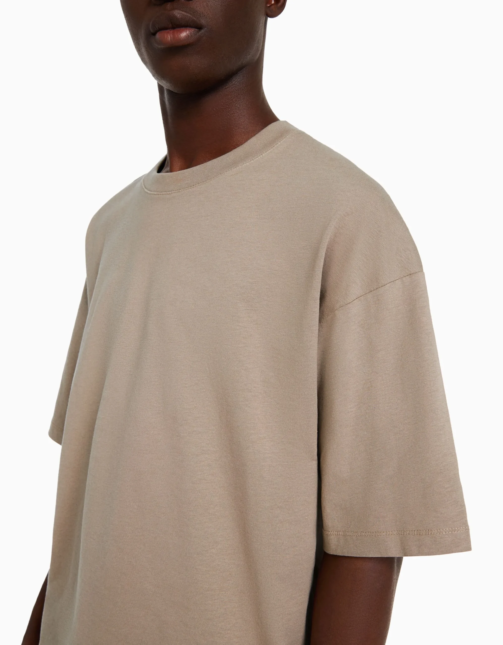 HOMME BERSHKA Vêtements*T-shirt oversize à manches courtes
