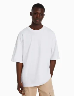 HOMME BERSHKA Vêtements*T-shirt oversize à manches courtes