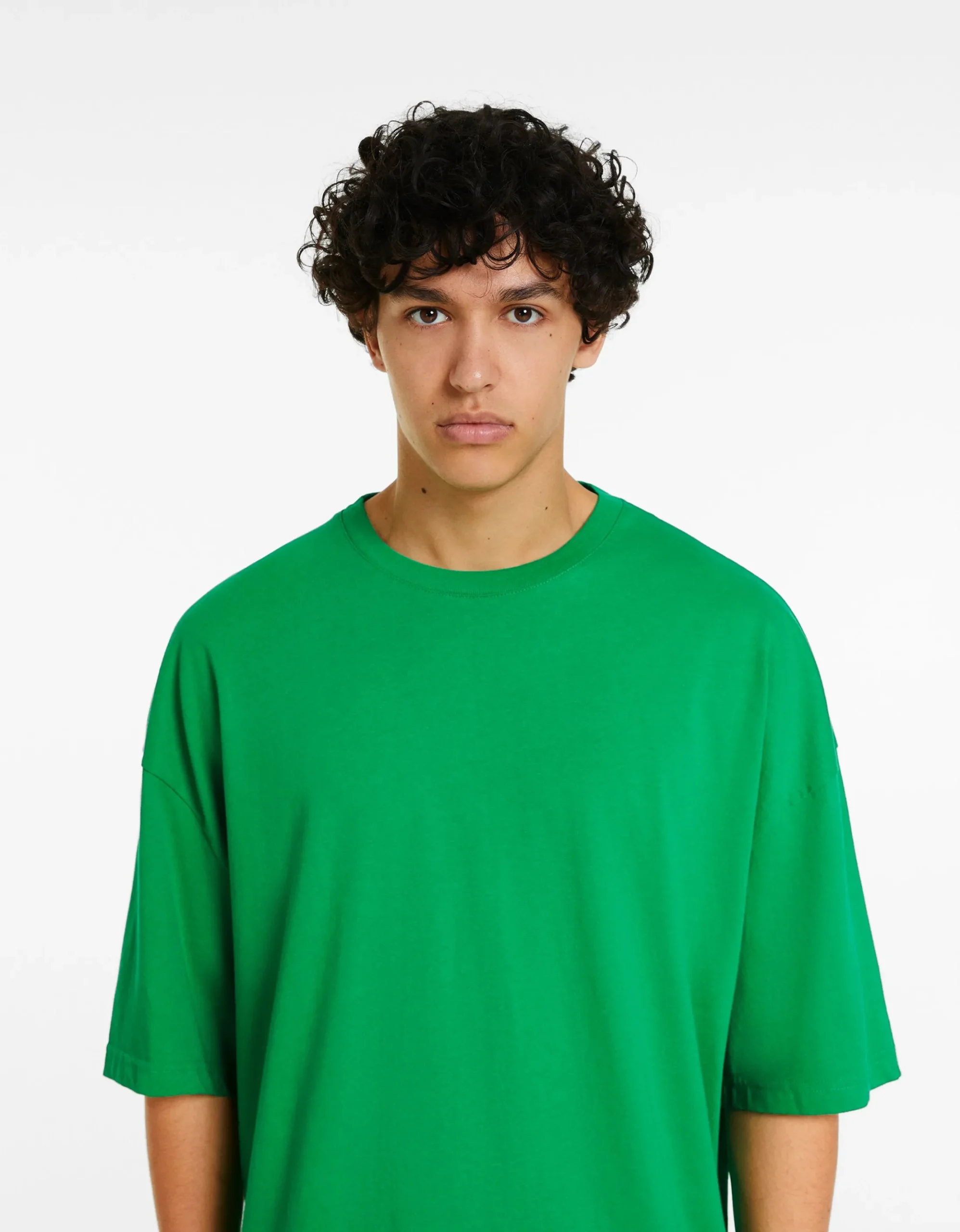 FEMME BERSHKA Personnalisables*T-shirt oversize à manches courtes