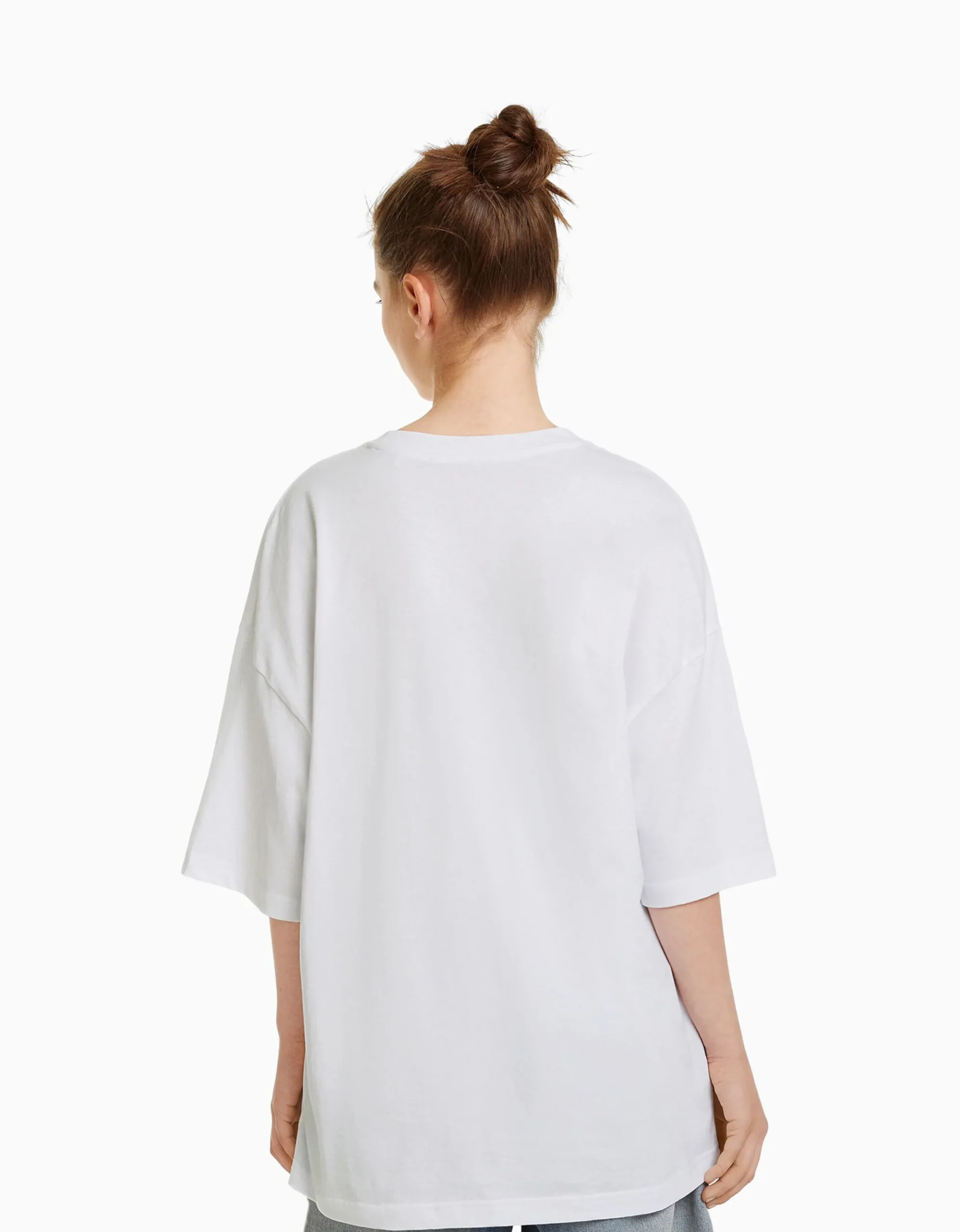 FEMME BERSHKA Tee-shirts*T-shirt oversize à manches courtes