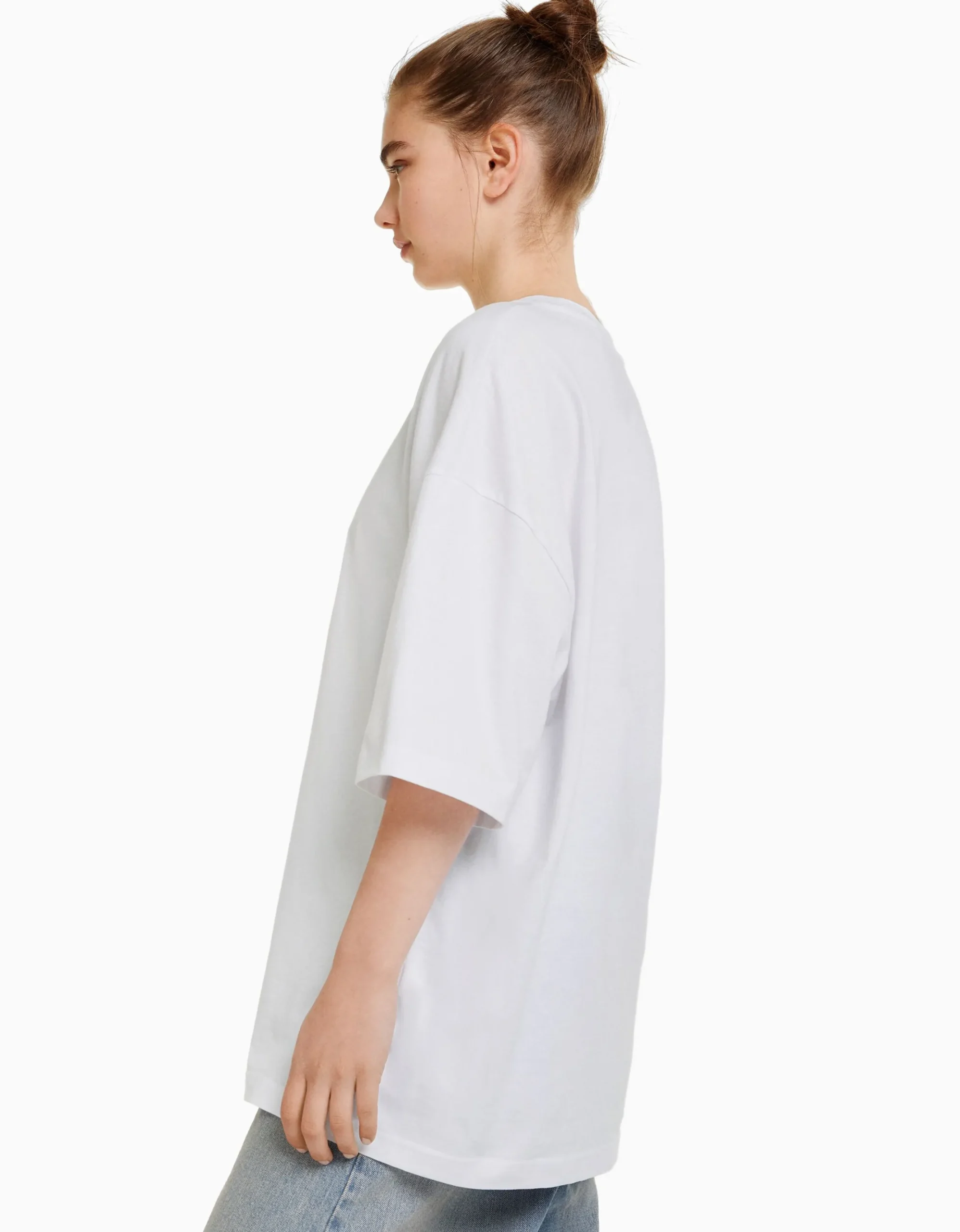 FEMME BERSHKA Tee-shirts*T-shirt oversize à manches courtes