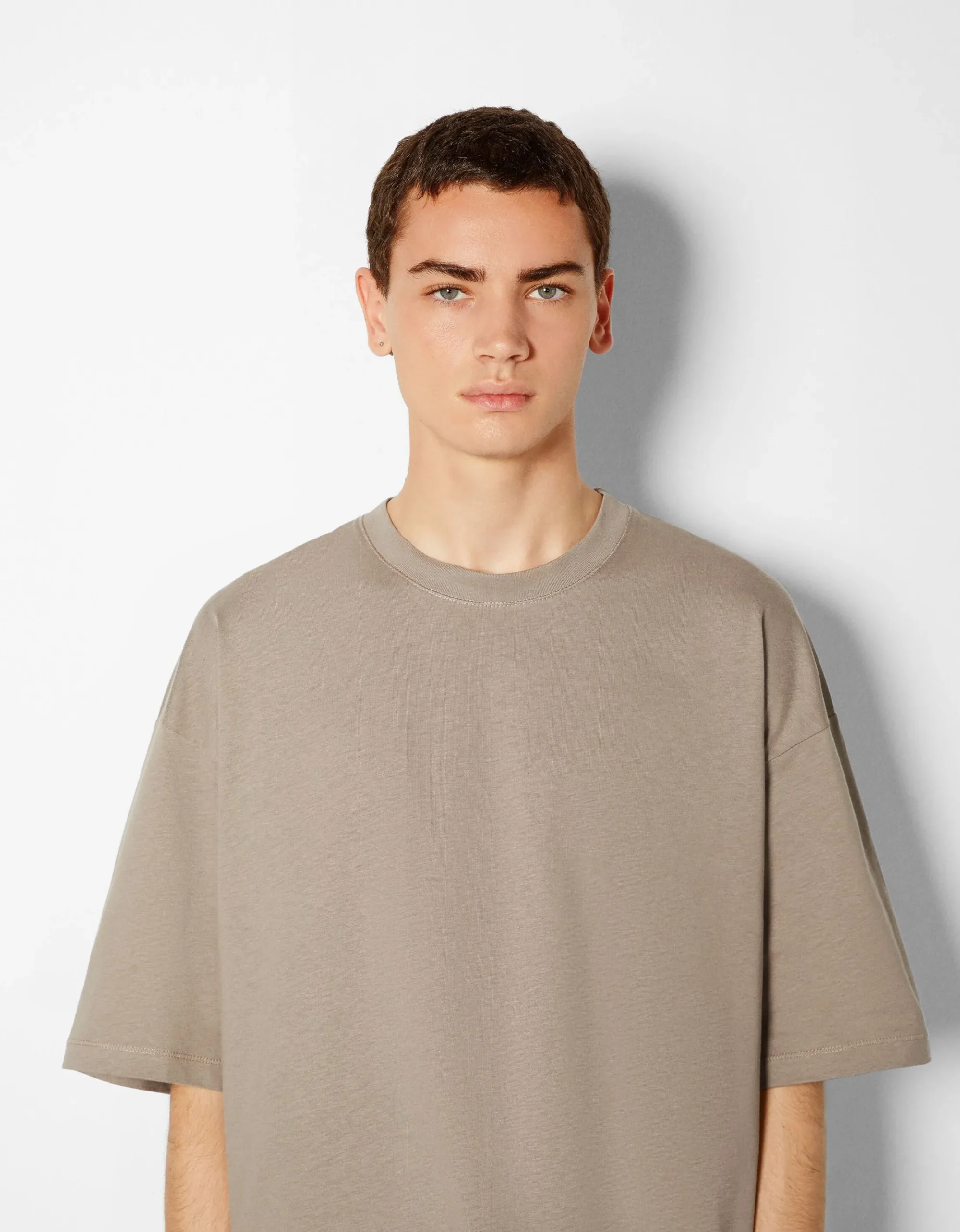 HOMME BERSHKA Vêtements*T-shirt oversize à manches courtes