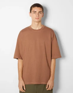 HOMME BERSHKA Vêtements*T-shirt oversize à manches courtes
