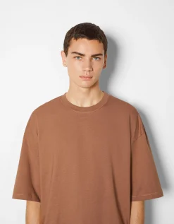 HOMME BERSHKA Vêtements*T-shirt oversize à manches courtes