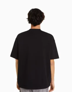 HOMME BERSHKA Basiques*T-shirt oversize à manches courtes
