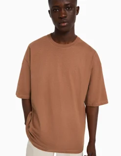 HOMME BERSHKA Vêtements*T-shirt oversize à manches courtes