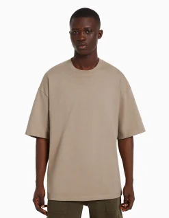 HOMME BERSHKA Vêtements*T-shirt oversize à manches courtes