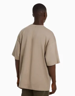HOMME BERSHKA Vêtements*T-shirt oversize à manches courtes
