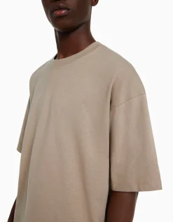 HOMME BERSHKA Vêtements*T-shirt oversize à manches courtes