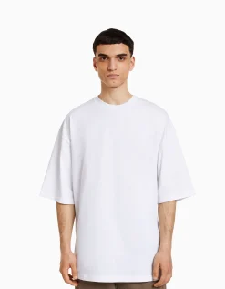 HOMME BERSHKA Vêtements*T-shirt oversize à manches courtes