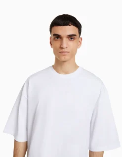 HOMME BERSHKA Vêtements*T-shirt oversize à manches courtes