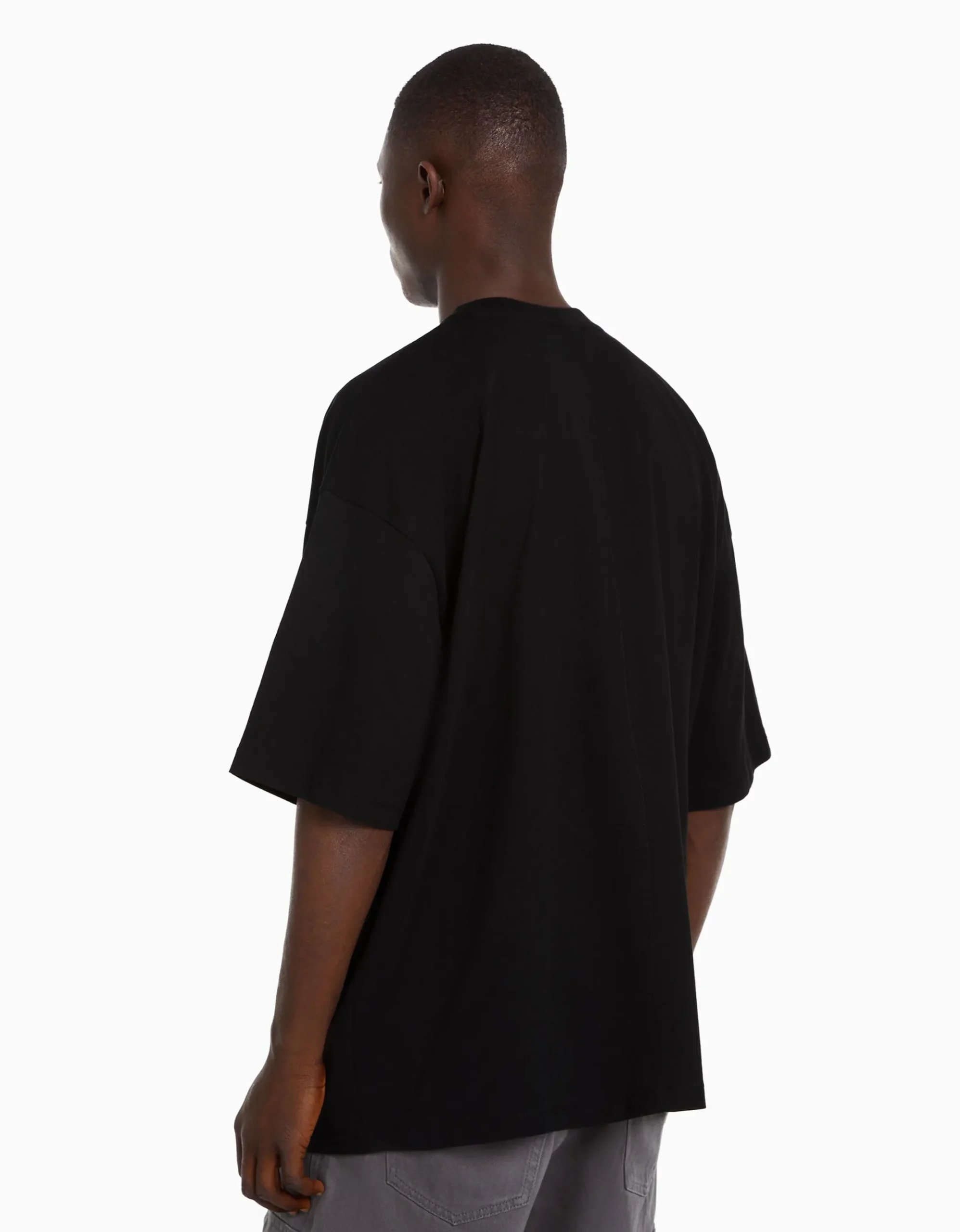 FEMME BERSHKA Personnalisables*T-shirt oversize à manches courtes