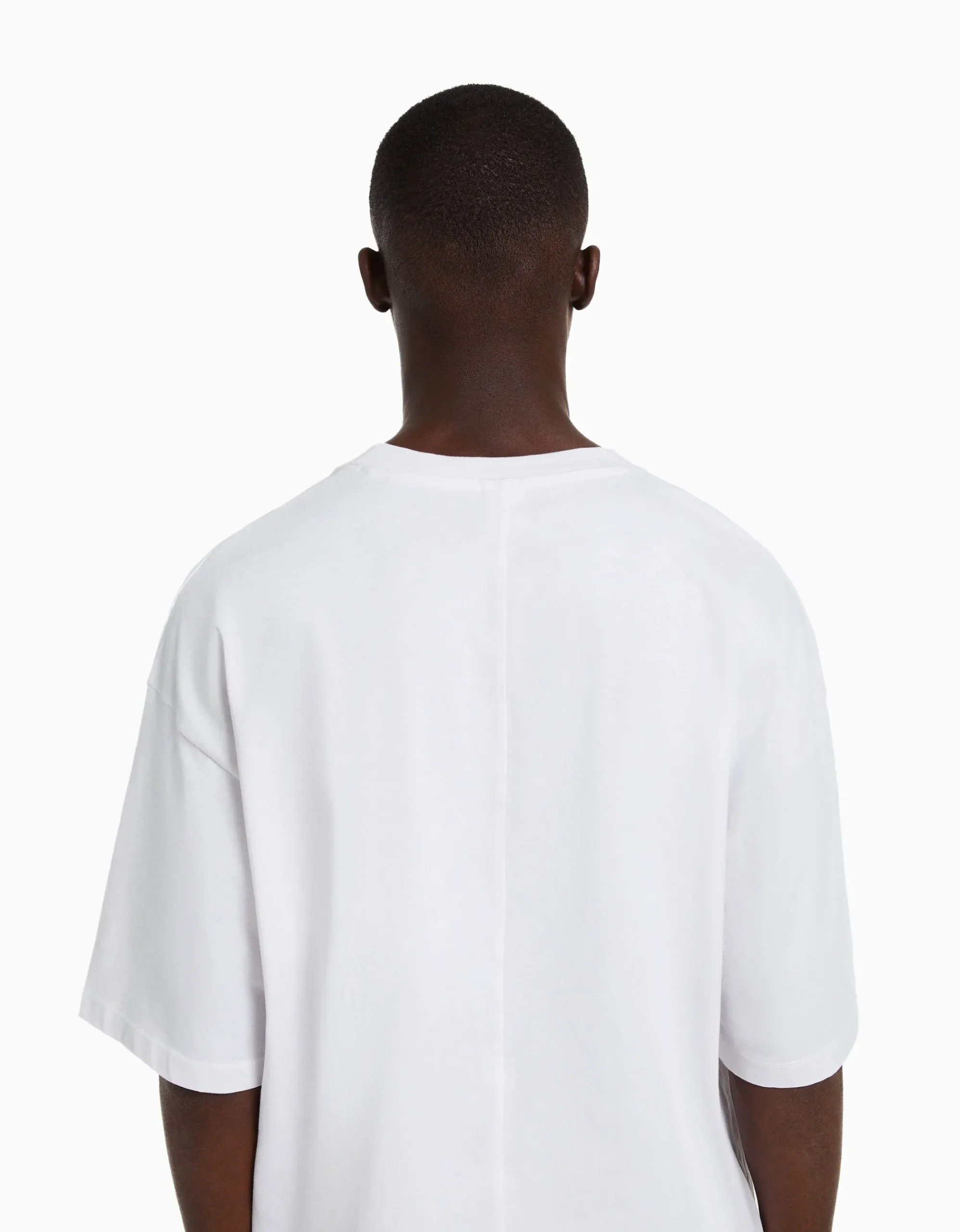 FEMME BERSHKA Personnalisables*T-shirt oversize à manches courtes