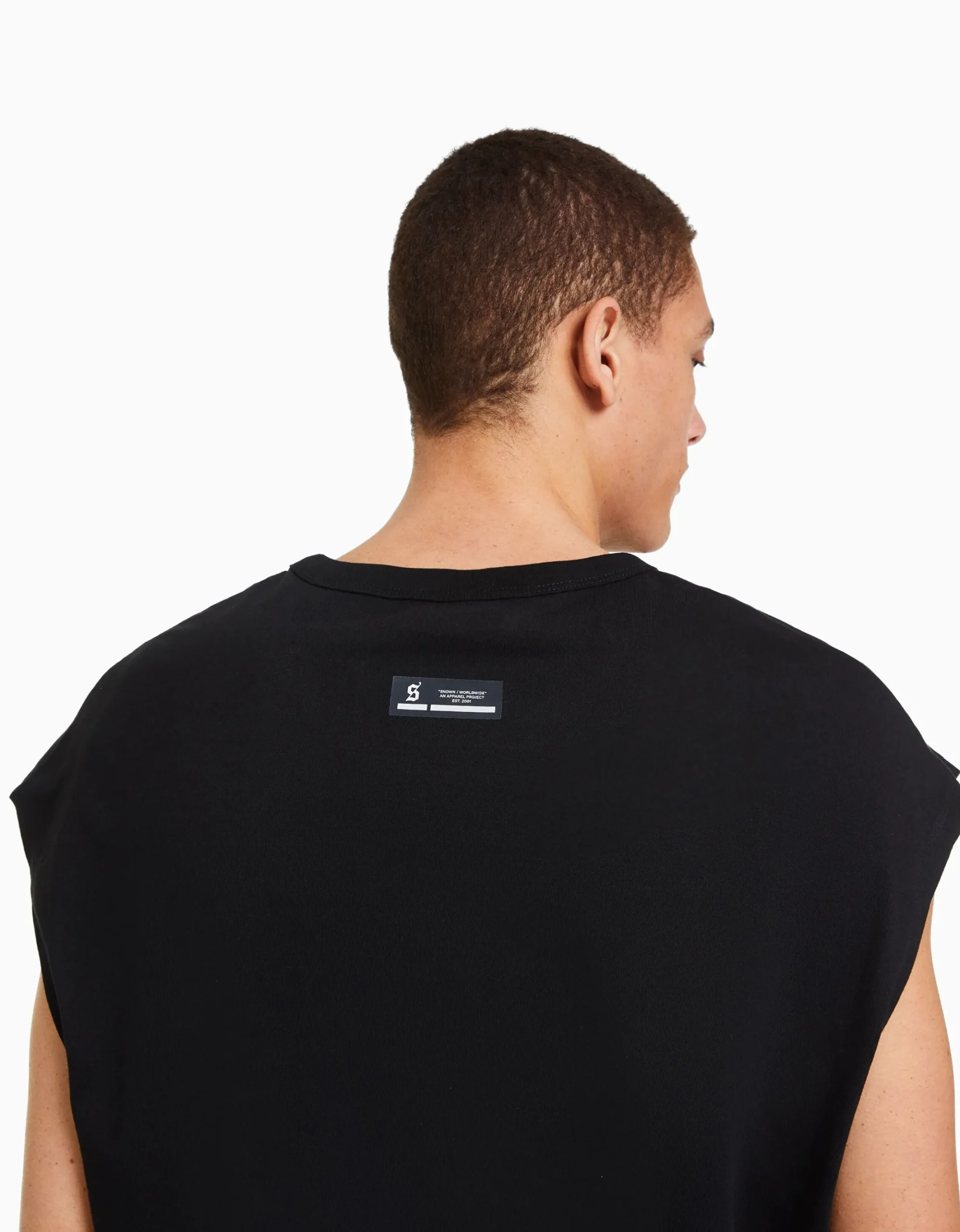 HOMME BERSHKA Tee-shirts*T-shirt sans manches oversize