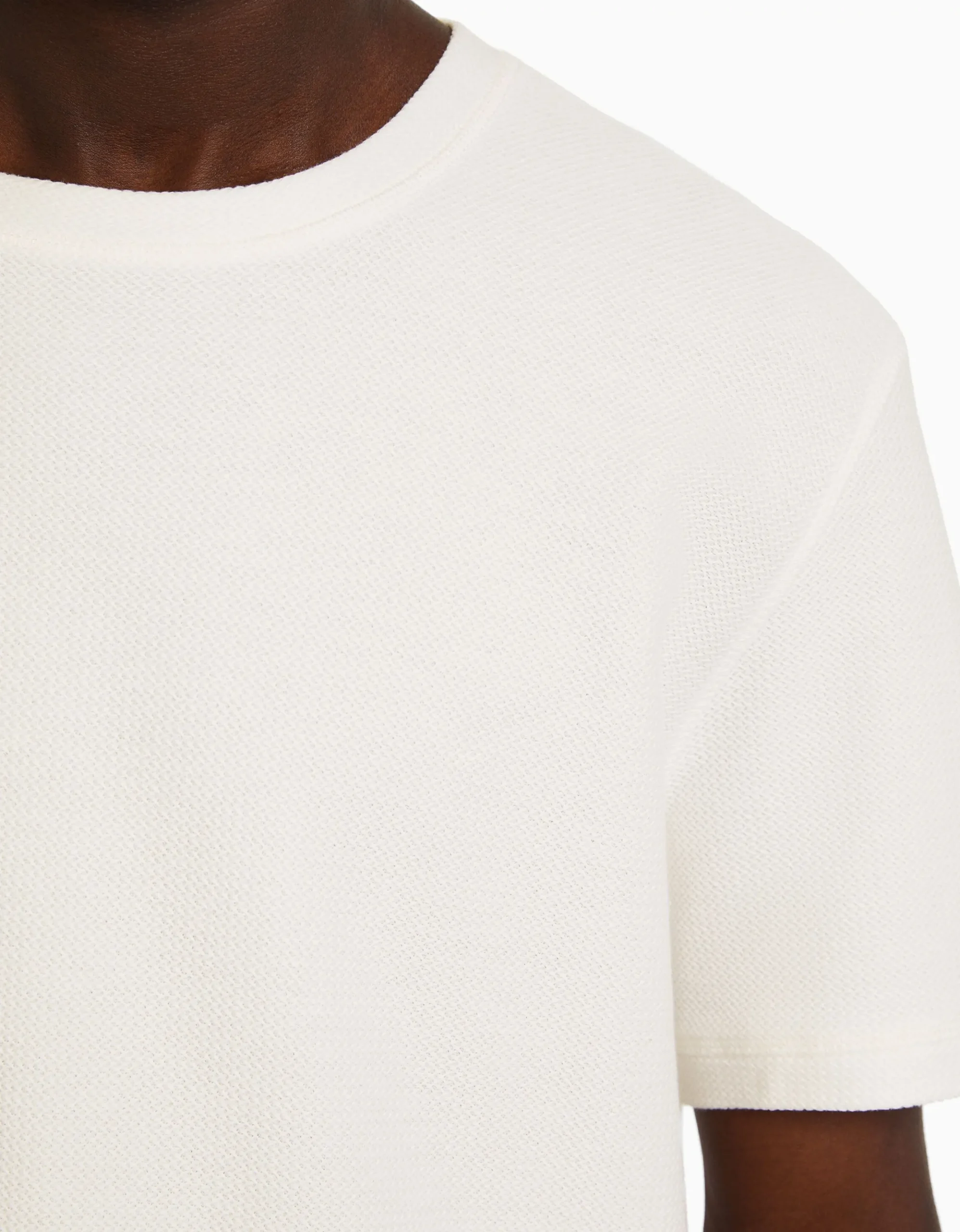 HOMME BERSHKA Join Life*T-shirt texturé à manches courtes
