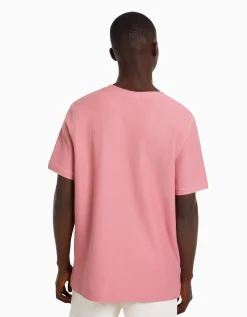 HOMME BERSHKA Join Life*T-shirt texturé à manches courtes