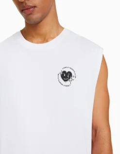 HOMME BERSHKA Tee-shirts*T-shirt workwear sans manches
