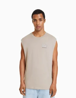 HOMME BERSHKA Tee-shirts*T-shirt workwear sans manches