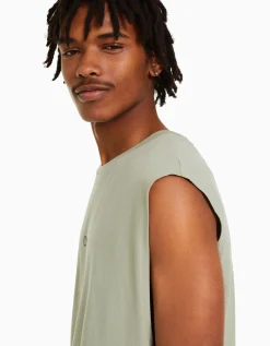 HOMME BERSHKA Tee-shirts*T-shirt workwear sans manches