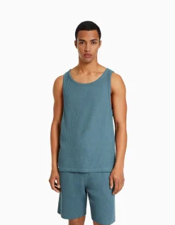 HOMME BERSHKA Tee-shirts*T-shirt workwear sans manches
