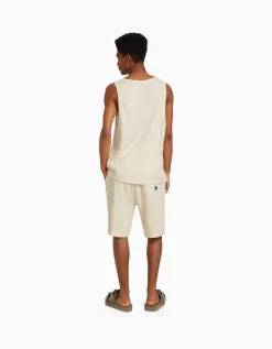 HOMME BERSHKA Tee-shirts*T-shirt workwear sans manches