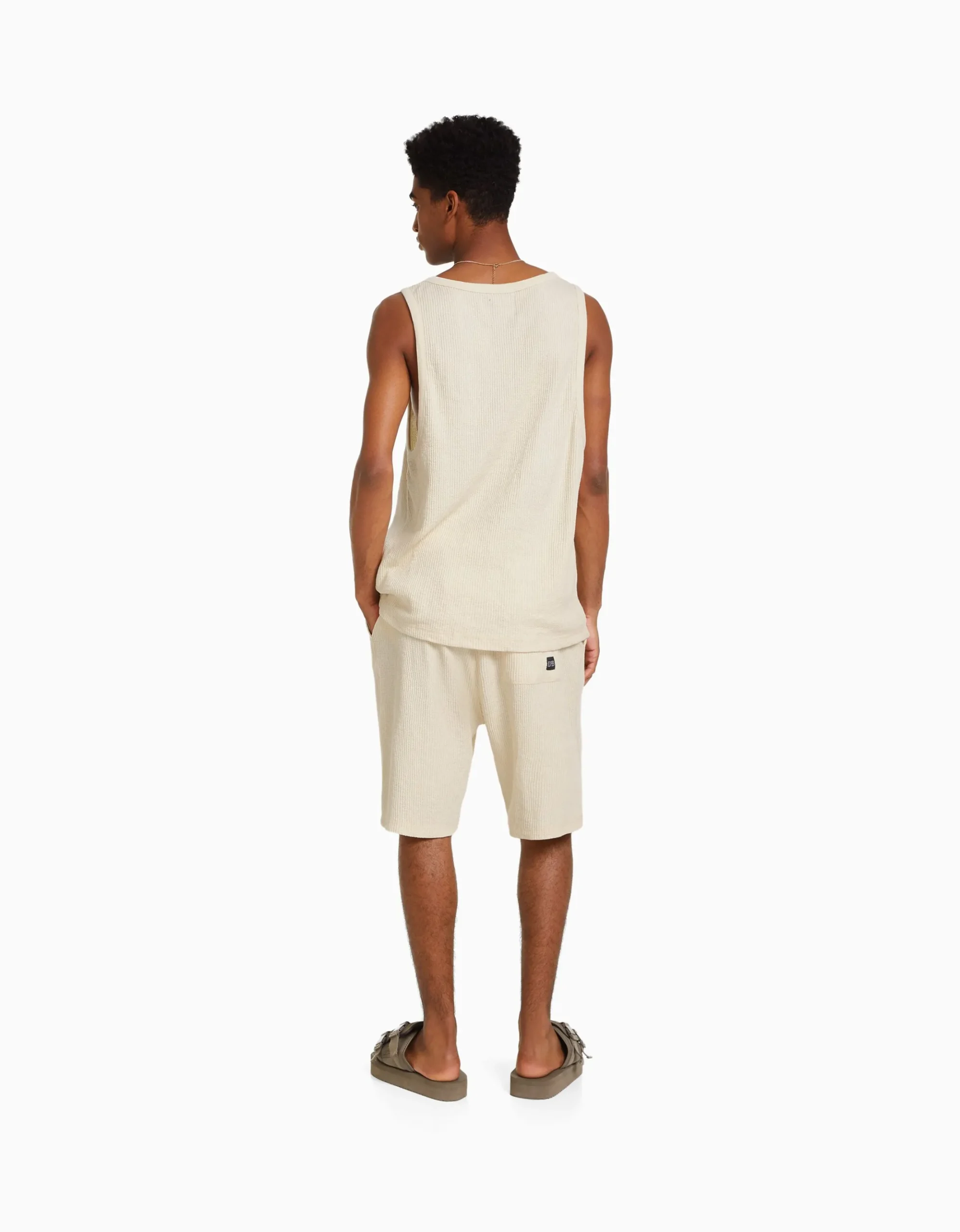 HOMME BERSHKA Tee-shirts*T-shirt workwear sans manches
