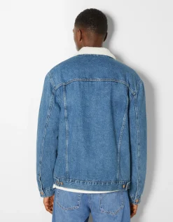 HOMME BERSHKA Blousons et manteaux*Veste en jean doublure polaire