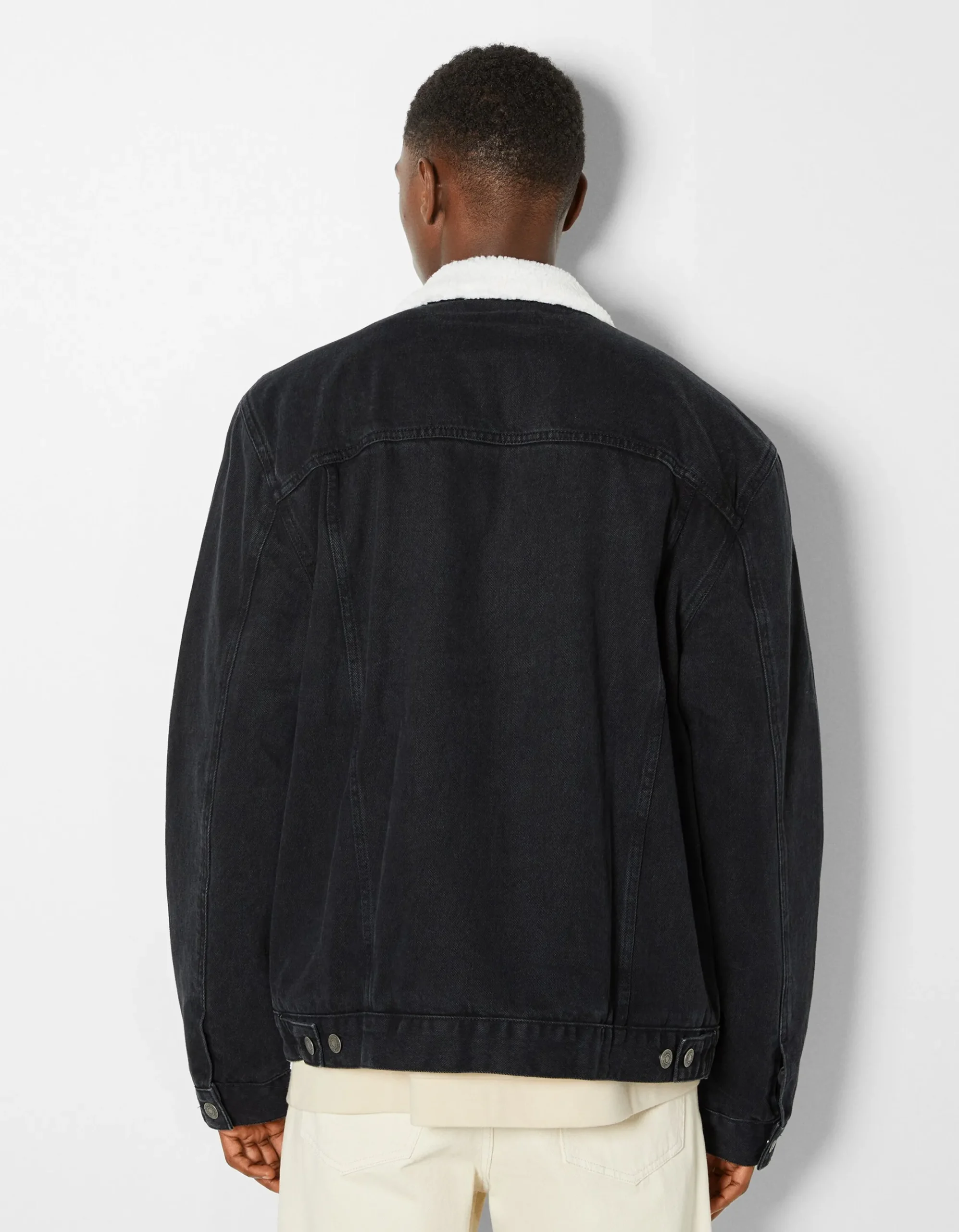 HOMME BERSHKA Blousons et manteaux*Veste en jean doublure polaire