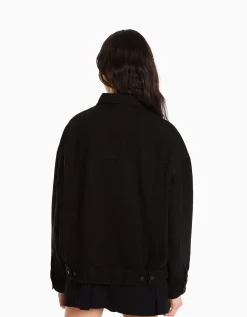 FEMME BERSHKA Vestes*Veste en jean oversize