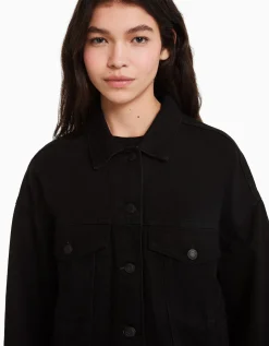 FEMME BERSHKA Vestes*Veste en jean oversize