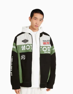 HOMME BERSHKA Blousons et manteaux*Veste en jean racing