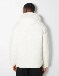 HOMME BERSHKA Blousons et manteaux*Veste kangourou matelassée