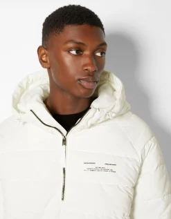 HOMME BERSHKA Blousons et manteaux*Veste kangourou matelassée