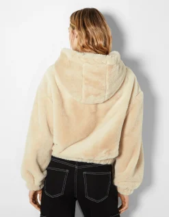 FEMME BERSHKA Vestes*Veste polaire à capuche
