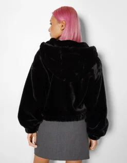 FEMME BERSHKA Vestes*Veste polaire à capuche